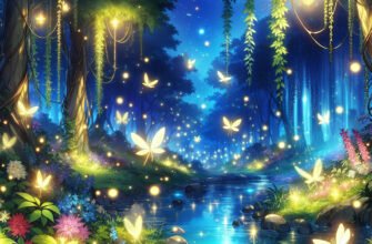Аниме Лес, где мерцают светлячки: Волшебный мир и его тайны
