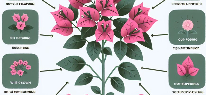 Чому бугенвілія не цвіте: основні причини і як виправити ситуацію