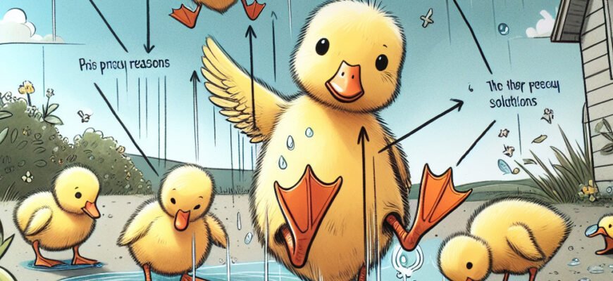 Чому каченята падають на ноги: основні причини та рішення проблеми