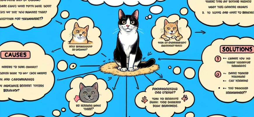 Чому кішка мітить територію: причини та рішення для власників