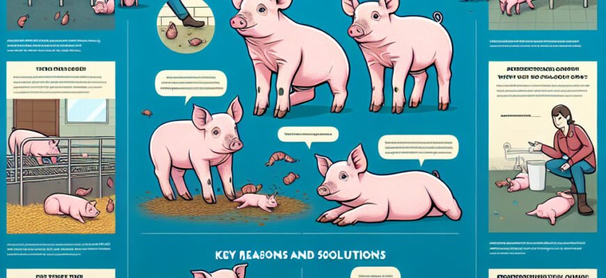 Чому поросята падають на ноги: основні причини та їх вирішення