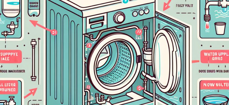 Чому пральна машина не набирає воду: основні причини та рішення