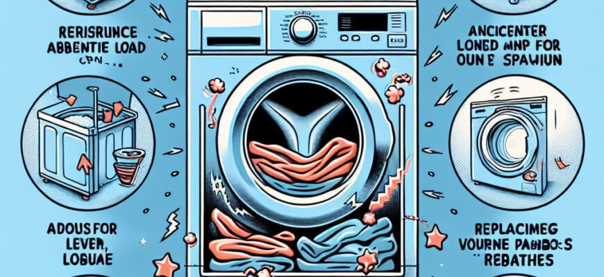 Чому пральна машина стрибає: причини і як усунути проблему