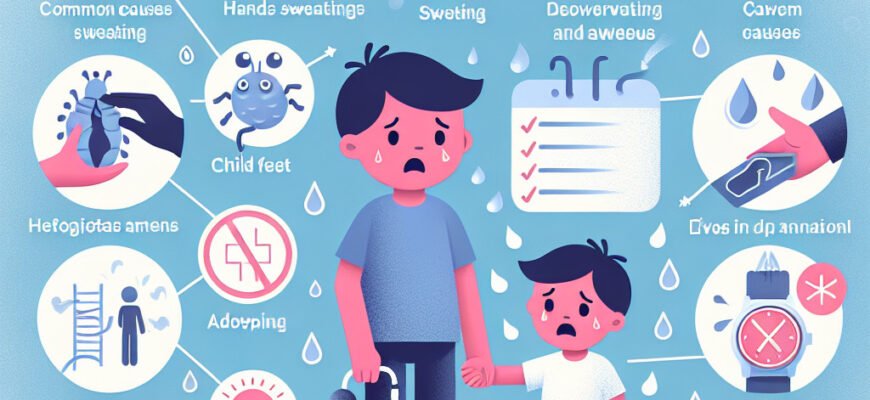 Чому у дитини потіють руки і ноги: основні причини та поради