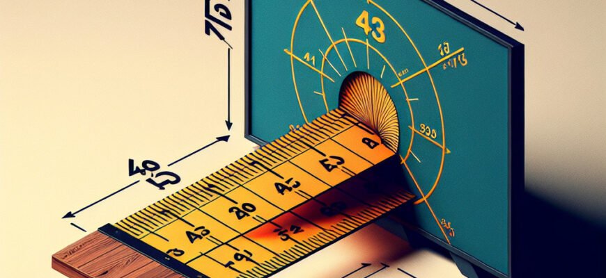 Что такое 43-дюймовая диагональ в сантиметрах: подробный перевод