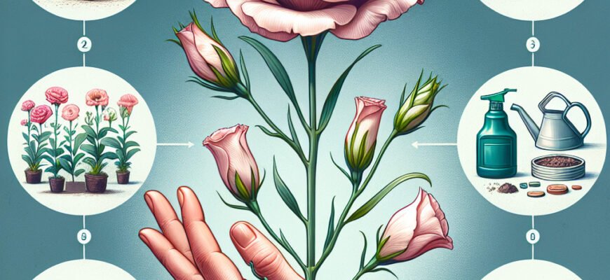 Догляд за еустомами: поради для здорових та красивих квітів