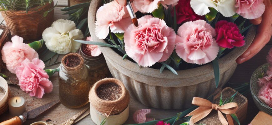 Догляд за гвоздикою в горщику: поради для розкішного цвітіння