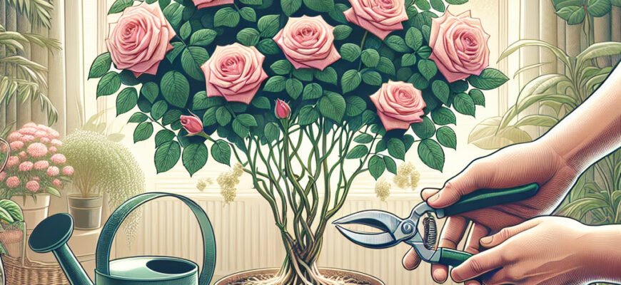 Догляд за кімнатними трояндами: секрети вирощування та догляду