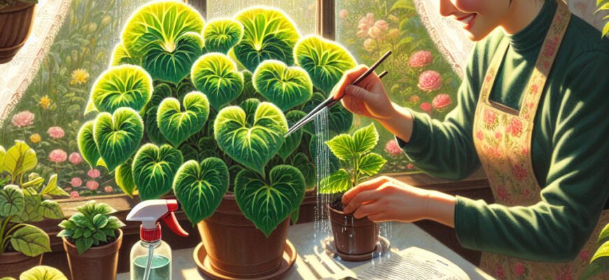 Догляд за королівською бегонією: поради для здорового росту