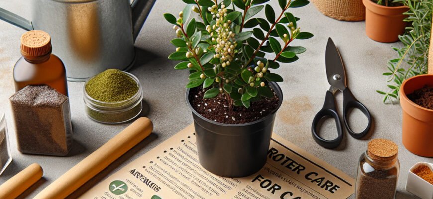 Догляд за миртом: поради та рекомендації для здорового зростання