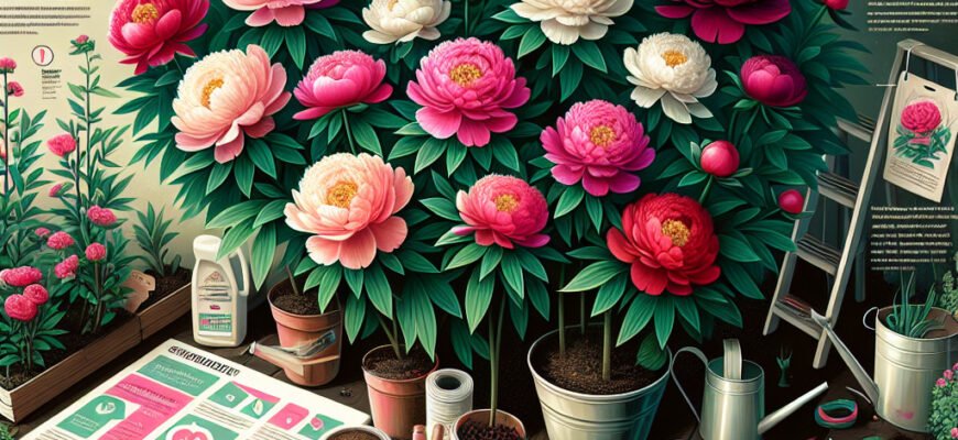 Догляд за піонами: поради та рекомендації для здорових квітів