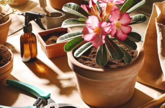 Догляд за пустельною трояндою: поради для здорового цвітіння