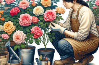 Догляд за трояндами в горщиках: поради для пишного цвітіння