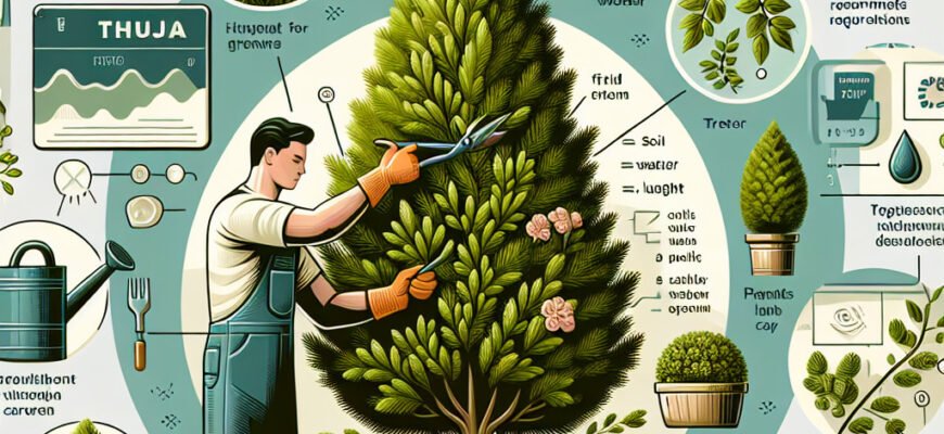 Догляд за туями: поради та рекомендації для здорового росту рослин