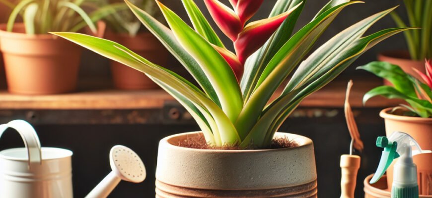 Догляд за вазоном Гузманія: основні правила та рекомендації