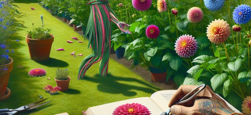 Догляд за жоржинами бордюрними: поради для яскравих клумб