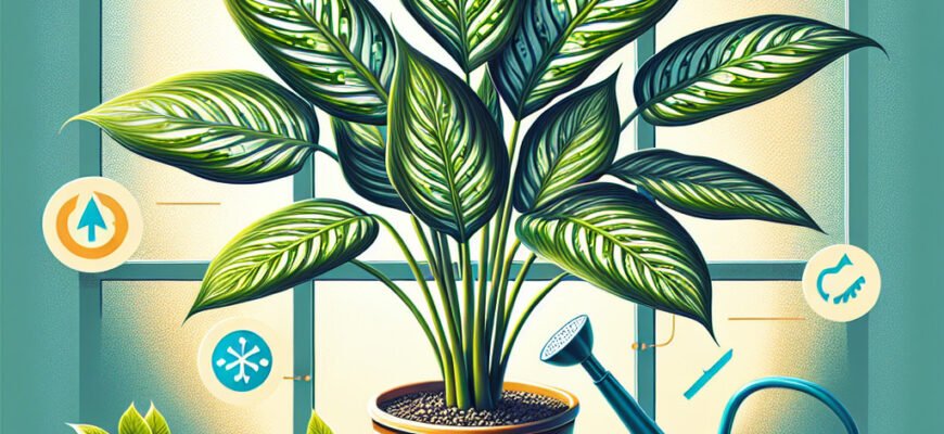 Ефективний догляд за диффенбахією: поради для здорового зростання