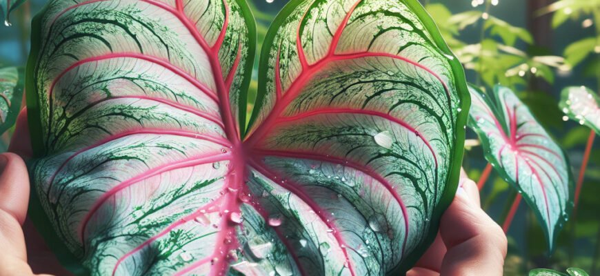 Ефективний догляд за каладіумом: секрети здорового і яскравого листя