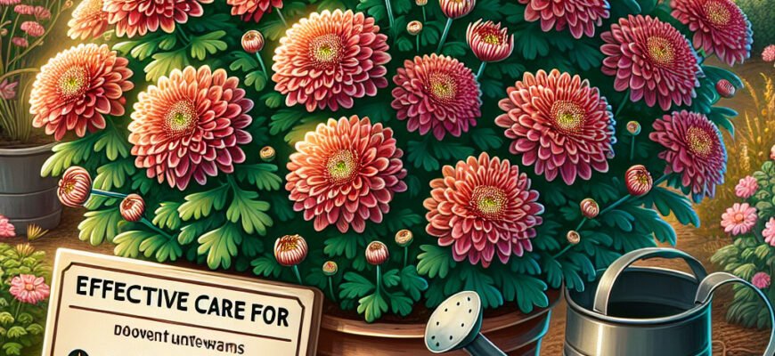 Ефективний догляд за хризантемами: поради для пишного цвітіння Ефективний догляд за хризантемами: поради для пишного цвітіння