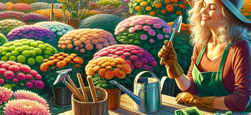 Ефективний Догляд за Хризантемами: Поради для Садівників