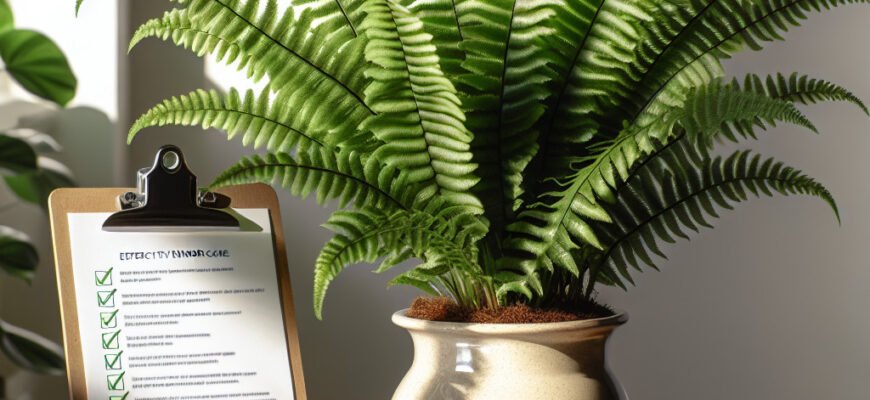 Ефективний догляд за кімнатною папороттю: поради та рекомендації