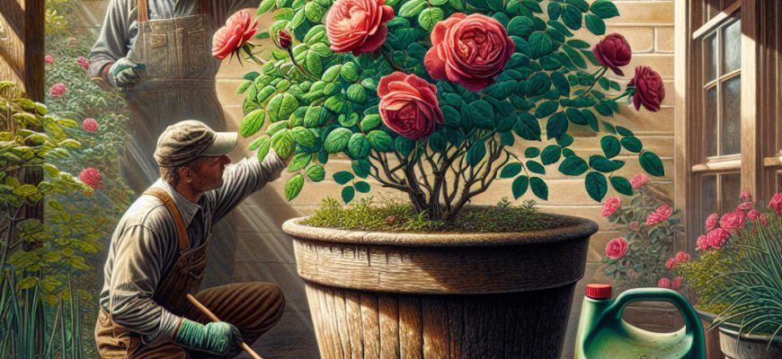 Ефективний догляд за трояндою в горщику: поради для пишного цвітіння