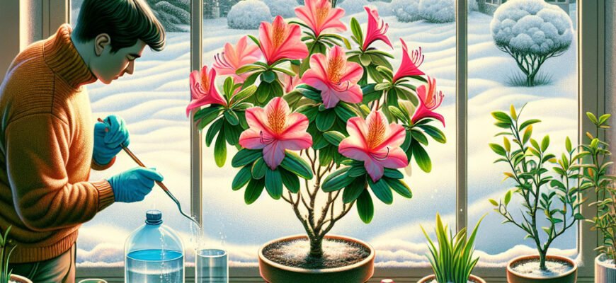 Ефективний зимовий догляд за азалією: поради для здоров’я рослини Ефективний зимовий догляд за азалією: поради для здоров’я рослини