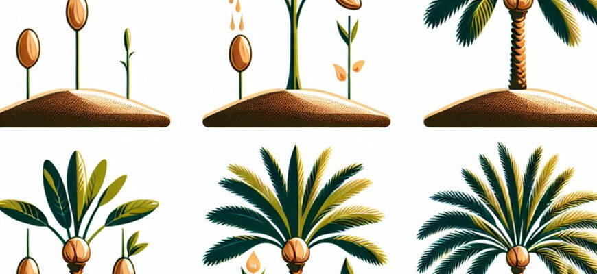 Фінікова пальма з кісточки: догляд від посіву до дорослої рослини