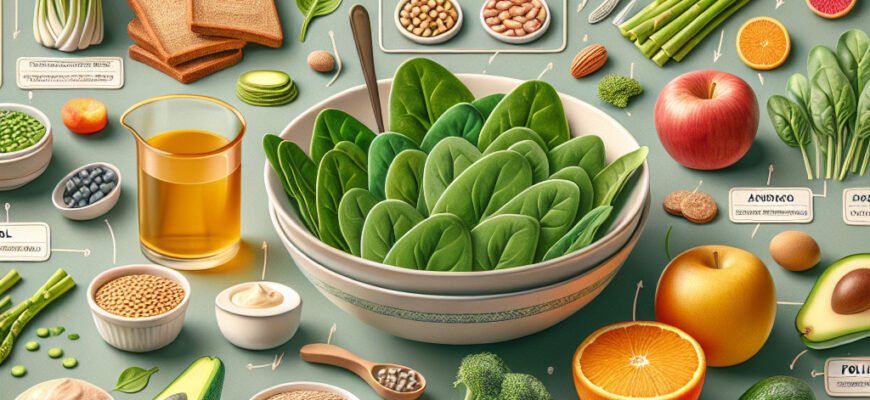 Фолієва кислота: основні джерела й продукти з високим вмістом