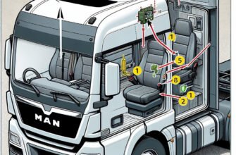 Узнайте, где находится датчик температуры салона MAN TGX