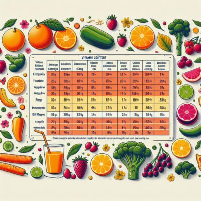 Где больше всего витамина C: таблица продуктов и источников