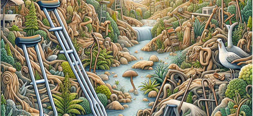 Где на картинке спрятан костыль: находите скрытые детали быстро