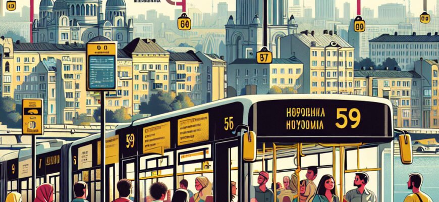 Где находится 59 маршрутка в Днепре: текущие остановки и маршрут