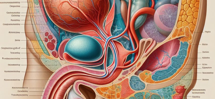 Где находится простата у мужчин: фото, анатомия и расположение органа