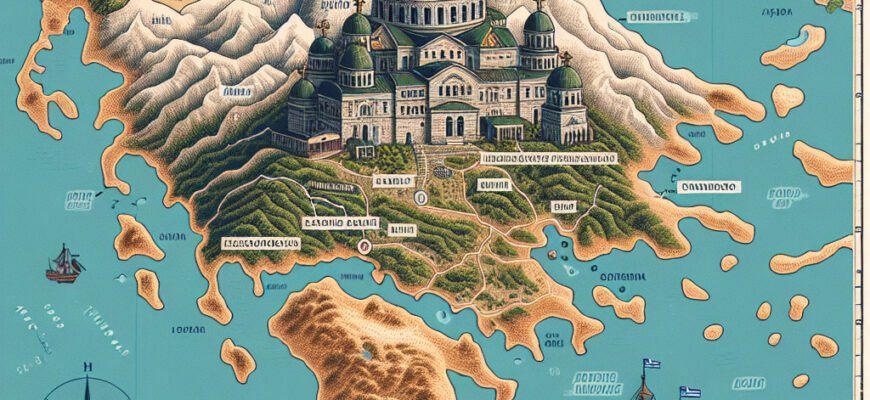 Где находится святая гора Афон: путеводитель по местоположению