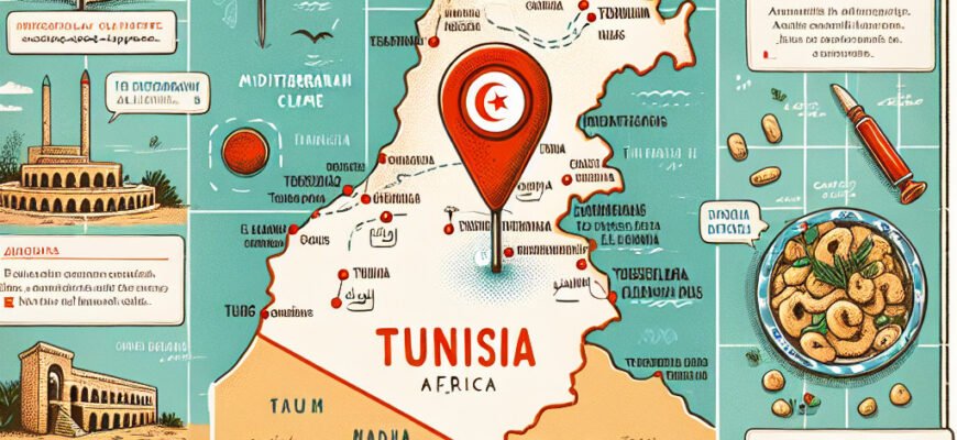 Где находится Тунис: географическое расположение и интересные факты