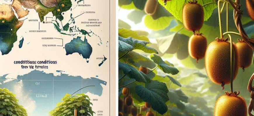 Где растет киви: основные регионы выращивания и условия для роста