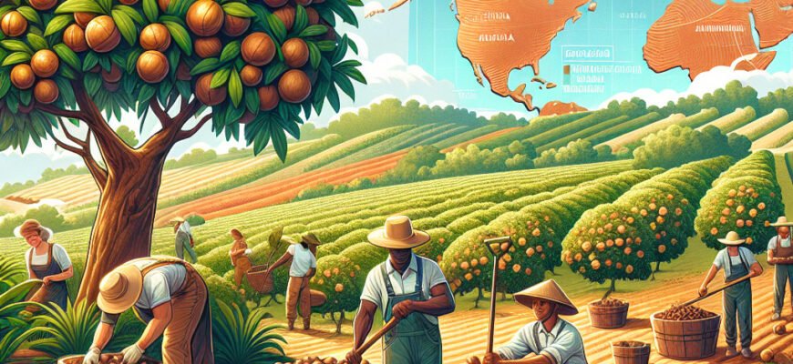 Где растет макадамия: основные регионы произрастания ореха