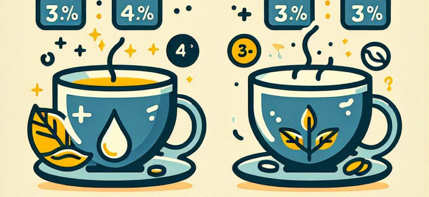 Где содержится больше кофеина: в чашке чая или в кофе?