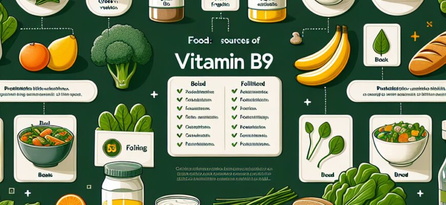 Где содержится витамин В9: продукты, богатые фолиевой кислотой