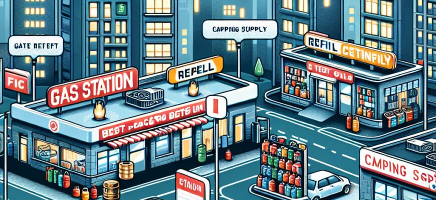Где заправить газовый баллон 5л: лучшие места в вашем городе