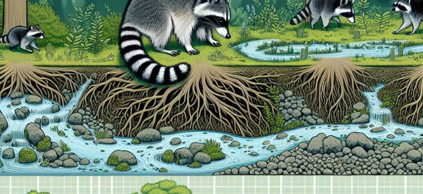 Где живут еноты: основные места обитания и адаптация в природе