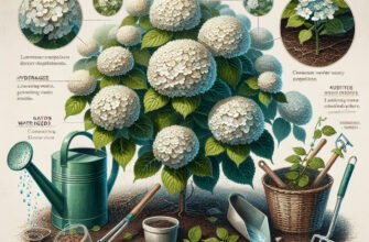 Гортензія Анабель: Основні поради з догляду для пишного цвітіння