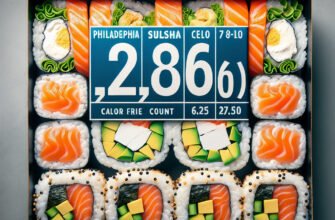 Калорийность роллов Филадельфия: сколько калорий в популярном блюде?
