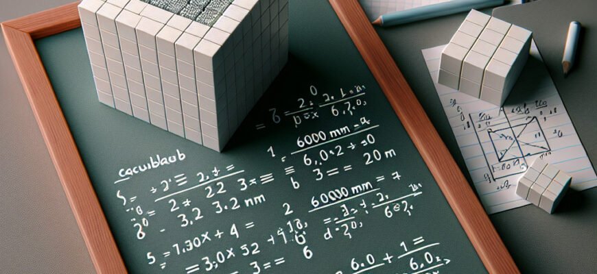 Количество блоков 600x300x200 мм в кубе: полное руководство расчета