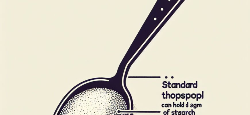 Количество крахмала в столовой ложке: сколько граммов вмещается?