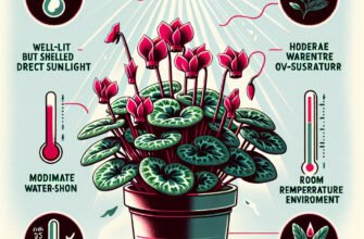 Ось запропонований заголовок для вашої статті:Догляд за вазоном цикламен: як забезпечити ідеальні умови