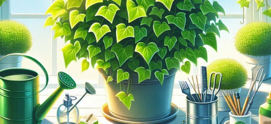 Плющ кімнатний: ефективний догляд та поради для здорового зростання