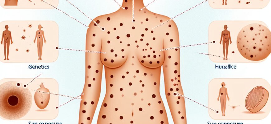 Причины множественных родинок: почему их становится так много?