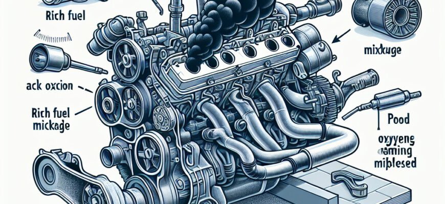 Причини появи чорного диму з вихлопної труби бензинового двигуна